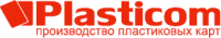 Логотип компании «Plasticom - Пластиковые карты»