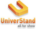 Логотип компании «Univer stand, выставочные стенды и оборудование»