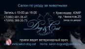 Логотип компании «Зоосалон dog&cat»