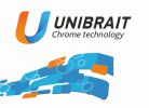 Логотип компании «*unibrait* - нанесение зеркального покрытия»