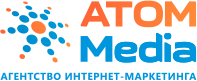 Логотип компании «Atom media»
