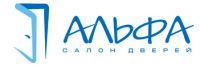 Логотип компании «Салон дверей *альфа*»
