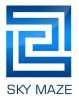 Логотип компании «SKY MAZE - Аттракционы зеркальный лабиринт и Vortex»