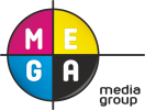 Логотип компании «МЕГА media group - Рекламно-производственная компания»